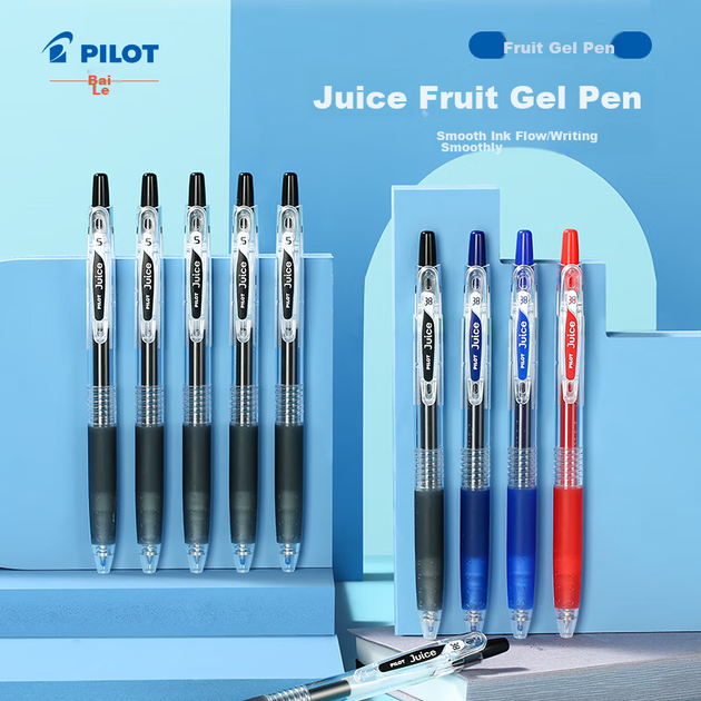 Гелевая ручка PILOT Juice, нейтральные чернила, красная, 0,38 мм, выдвижная, канцелярский набор, офисные принадлежности, ручка для экзаменов, эстетически привлекательная, для студентов, упаковка из 10 штук. - изображение 5