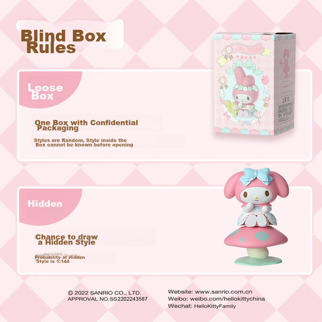 MINISO My Melody Tea Party Blind Box Фігурка Іграшка Подарунок на день народження для чоловіків та жінок, Окрема коробка - Фото 7 MINISO My Melody Tea Party Blind Box Фігурка Іграшка Подарунок на день народження для чоловіків та жінок, Окрема коробка - изображение 7