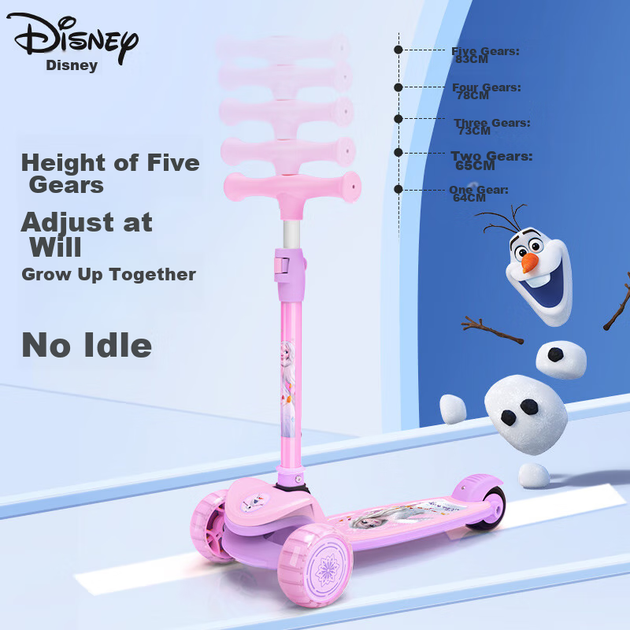 Самокат-беговел Disney Эльза детский складной для 1-3 лет - изображение 5