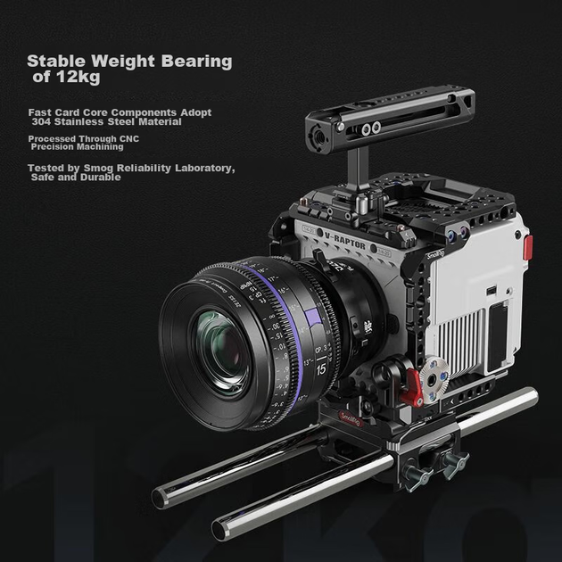 Універсальна бічна ручка для клітки для кроликів SmallRig 4017 для DSLR-камери, швидкознімний слот для зйомки - изображение 6