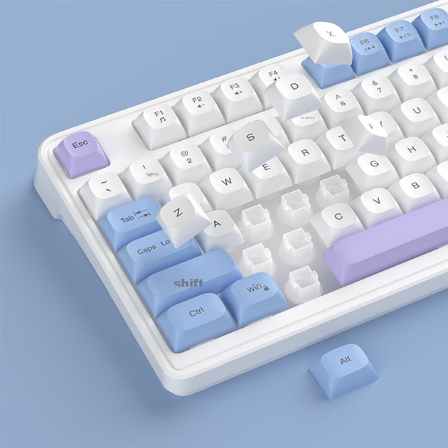 Комплект проводной MageGee GK980 USB White/Blue - изображение 7