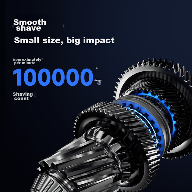 Электробритва Yingqu Mini6 роторная, 2 головки, портативная, черная - изображение 10