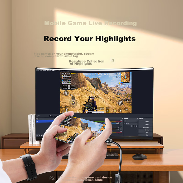 Плата відеозахоплення SAMZHE HDMI з входом 4K MS2130, сумісна з Switch/PS5/NS, комп'ютером, смартфоном, камерою, пристроєм потокового запису ігор USB 3.0/Type-C 2K - изображение 10