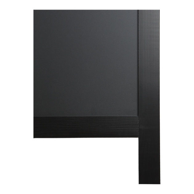 Доска меловая Buromax 85x50 см двустойкая тротуарная чёрная рамка (BM.0061) - изображение 4