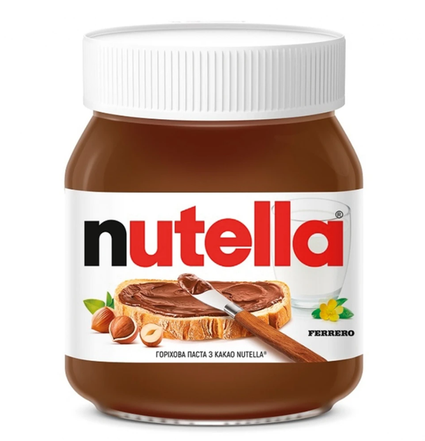 Шоколадно-ореховая паста Ferrero Nutella 350 г в стеклянной банке - Фото 1 Шоколадно-ореховая паста Ferrero Nutella 350 г в стеклянной банке - изображение 1