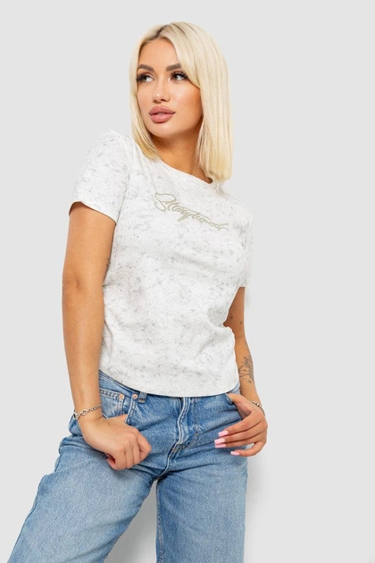 Футболка AGER S Молочный 221R3303 - Фото 1 Футболка AGER S Молочный 221R3303 - изображение 1