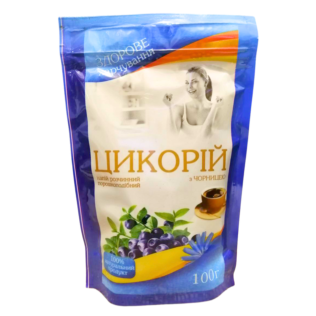 Цикорій Верховинка розчинний з чорницею 100 г - Фото 1 Цикорій Верховинка розчинний з чорницею 100 г - зображення 1