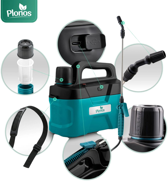 Opryskiwacz akumulatorowy Plonos PL-607 (5903890632571) - obraz 2