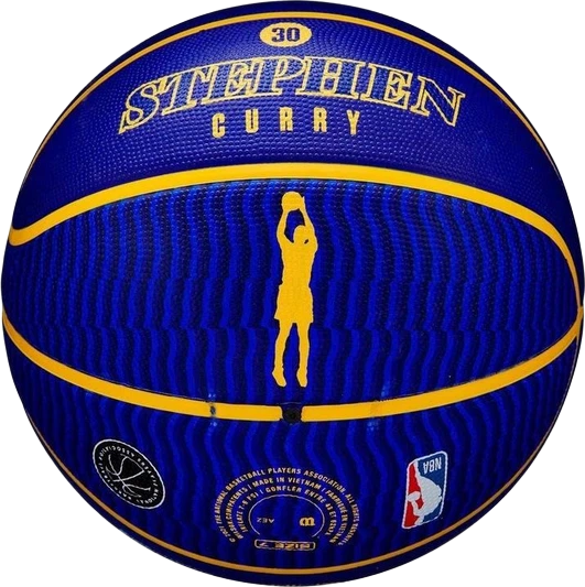 Мяч баскетбольный Wilson NBA Player Icon Outdoor BSKT Curry Size 7 (WZ4006101XB7) - Фото 4 Мяч баскетбольный Wilson NBA Player Icon Outdoor BSKT Curry Size 7 (WZ4006101XB7) - изображение 4
