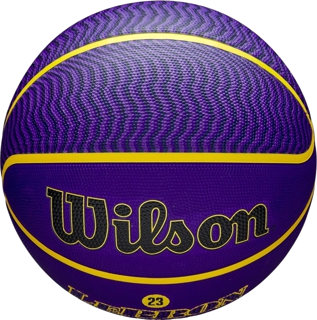 Мяч баскетбольный Wilson NBA Player Icon Outdoor BSKT LeBron NE Size 7 (WZ4027601XB7) - изображение 4