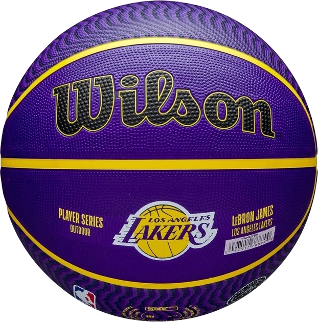 Мяч баскетбольный Wilson NBA Player Icon Outdoor BSKT LeBron NE Size 7 (WZ4027601XB7) - изображение 5