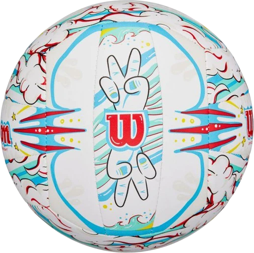 М'яч волейбольний Wilson Graffiti Peace VB White/Blue OF (WV4008302XBOF) - зображення 2