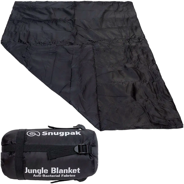 Универсальное одеяло с утеплителем 193х163 см от 1 до 5°С черный Snugpak SE0162 - Фото 1 Универсальное одеяло с утеплителем 193х163 см от 1 до 5°С черный Snugpak SE0162 - изображение 1