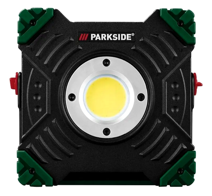 Аккумуляторный светодиодный прожектор 2000 люмен для кемпинга USB алюминий Parkside SE1825 - Фото 5 Аккумуляторный светодиодный прожектор 2000 люмен для кемпинга USB алюминий Parkside SE1825 - изображение 5