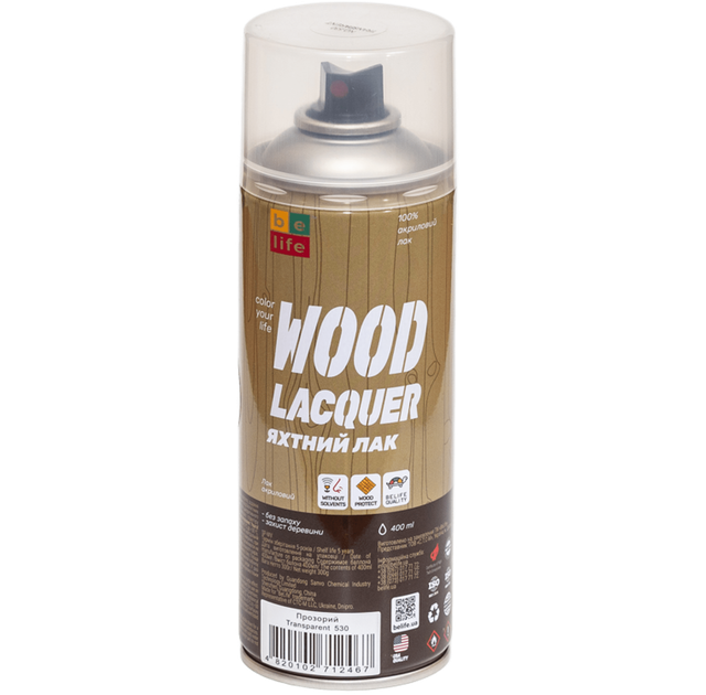 Лак BeLife Wood Lacquer прозорий (530) - изображение 2