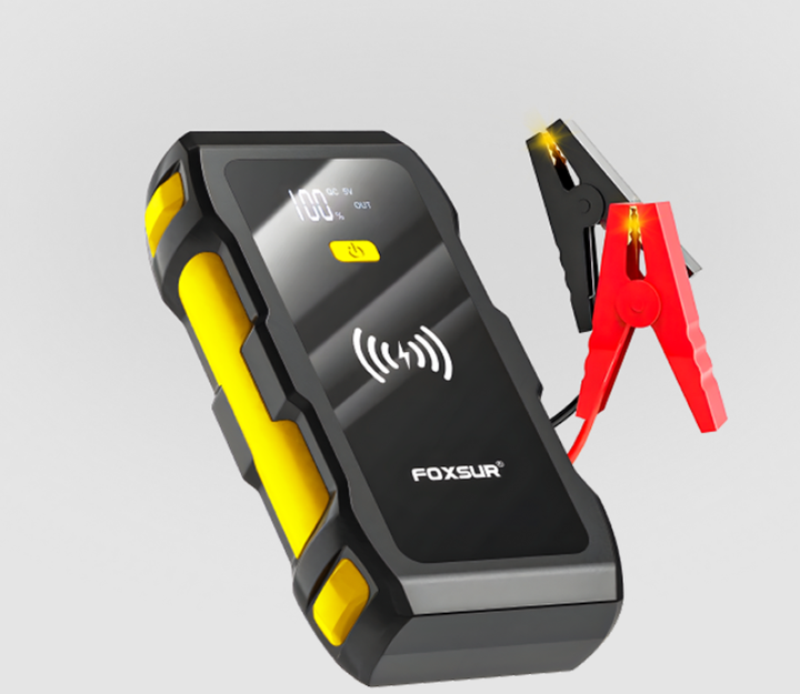 Пусковое устройство Foxsur Car Jump starter FJS-800 1200 A 12В с беспроводной зарядкой 10Вт - изображение 6