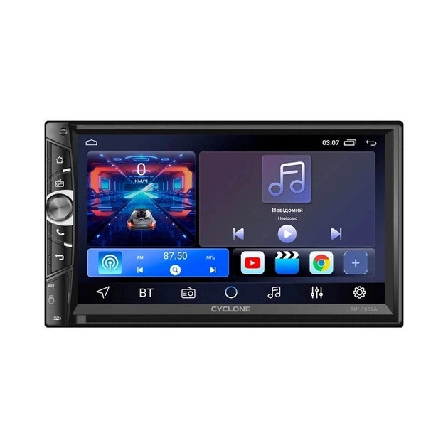 Автомагнітола 2Din Cyclone MP-7082A 2x32Gb WIFI Bluetooth 7” - Фото 2 Автомагнітола 2Din Cyclone MP-7082A 2x32Gb WIFI Bluetooth 7” - изображение 2