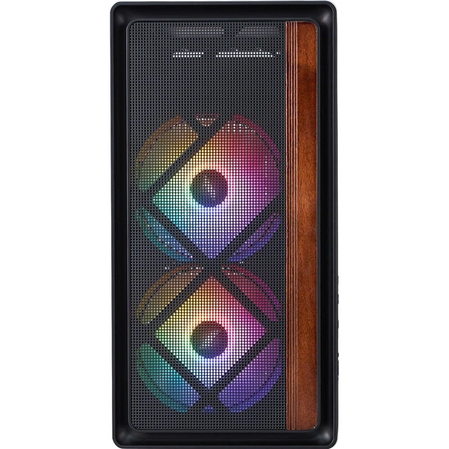 Корпус 1stPlayer WD1-BK-3F1 Black с 3 RGB вентиляторами - Фото 2 Корпус 1stPlayer WD1-BK-3F1 Black с 3 RGB вентиляторами - изображение 2