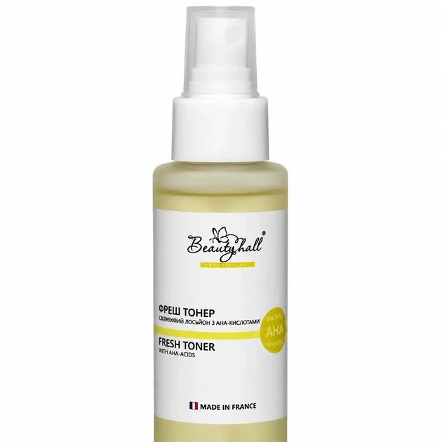 Стимулюючий відлущувальний тонік для обличчя з АНА-кислотами Fresh Toner Beautyhall 100 мл - зображення 5