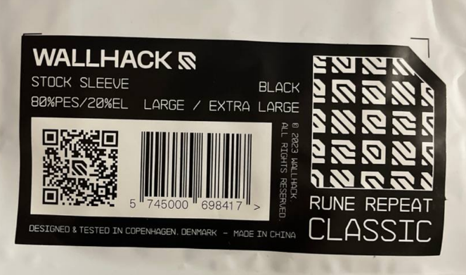 Ігровий рукав Wallhack Repeat Sleeve Classic L/XL Чорний - зображення 6
