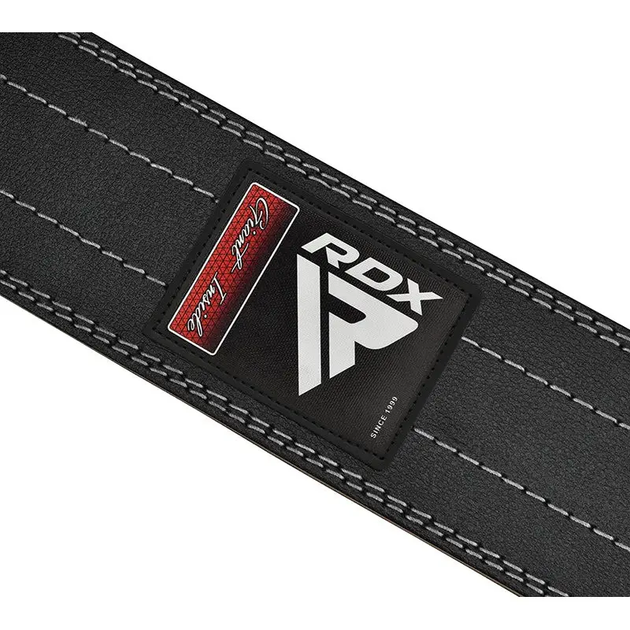 Пояс для пауерліфтингу шкіряний RDX RD1 - білий/ розмір XL - зображення 2