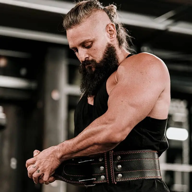 Пояс для пауерліфтингу шкіряний RDX RD1 - білий/ розмір XL - зображення 3