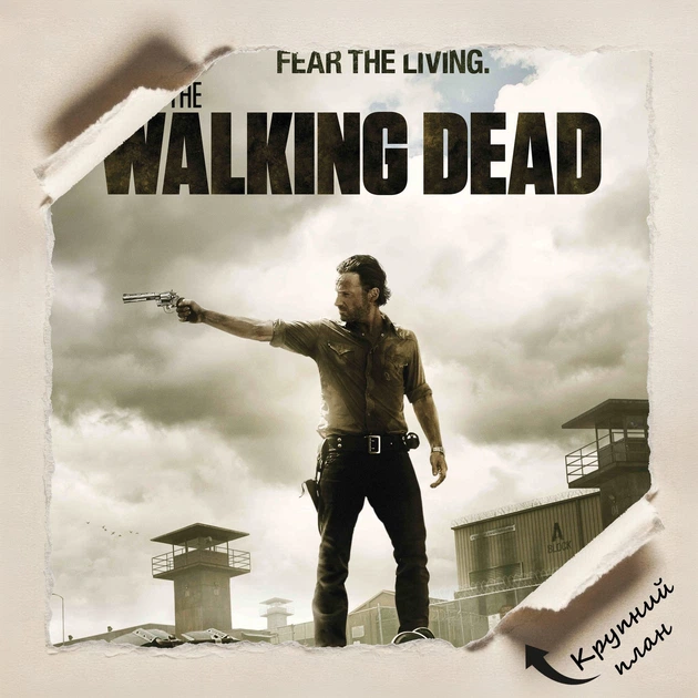 Постер Ходячие Мертвецы, Рик Граймс с револьвером, The Walking Dead, TWD, Rick Grimes, постер по сериалу, A3 42×28 см (id0039) - изображение 4