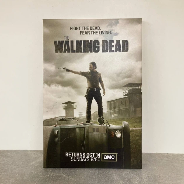 Інтер'єрна картина Ходячі мерці, Рік Граймс з револьвером, The Walking Dead, TWD, Rick Grimes, постер по серіалу, 42×28 см (id0039) - зображення 4
