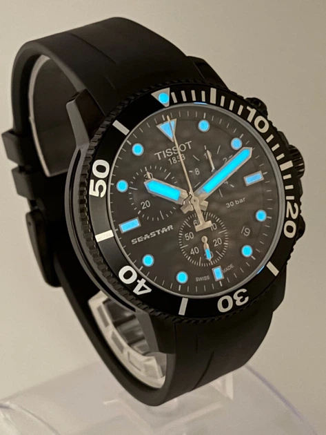 Мужские швейцарские часы Tissot Seastar 1000 Chronograph T120.417.37.051.02 - изображение 3