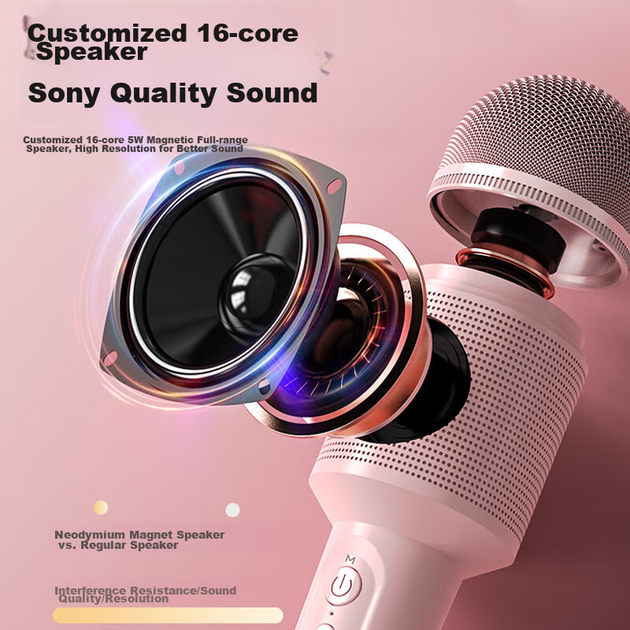Микрофон Soaiy MC8AI беспроводной со звуковой картой для караоке - изображение 6