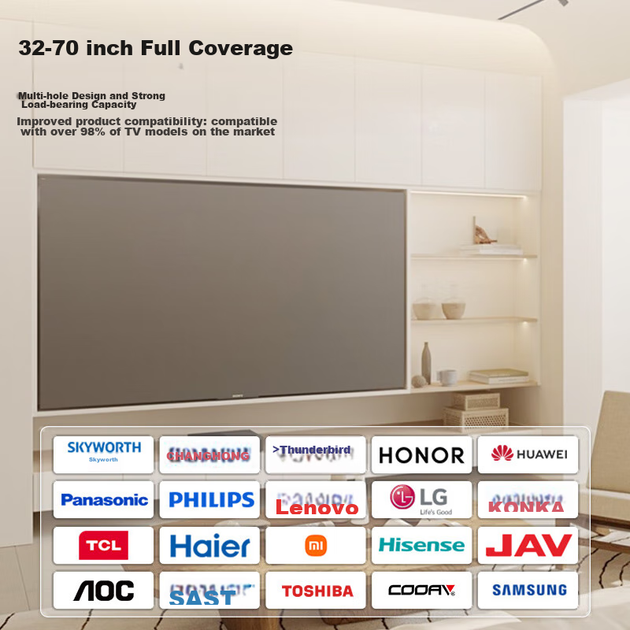 Универсальный кронштейн для телевизора ProPre 32-70 дюймов, совместимый с Hisense, Changhong, Skyworth, Sony, TCL, Haier, Konka, Huawei Smart Screen, Samsung и Changhong. - изображение 11