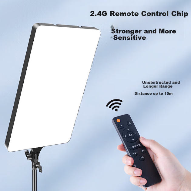 Jimantu 38W Live Streaming Fill Light, LED Studio Food Lighting, Interior Photography And Videography Flat Panel Light, Portrait Beauty Video Shooting Desktop Jewelry Face Light, Square Soft Light - изображение 8