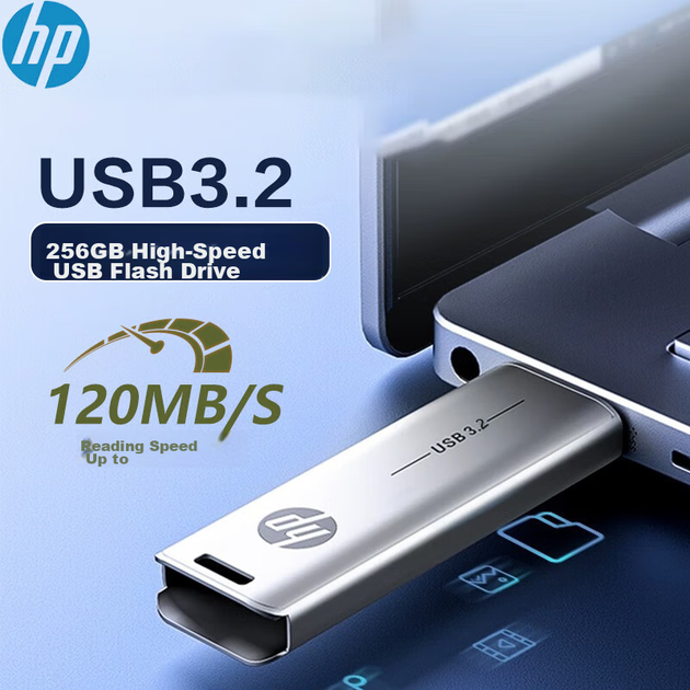 Флеш-накопитель HP X796w 256 ГБ USB 3.2, цвет «Шампанское золото», высокоскоростной бизнес-накопитель, многофункциональный флеш-накопитель для обучения и офиса. - Фото 4 Флеш-накопитель HP X796w 256 ГБ USB 3.2, цвет «Шампанское золото», высокоскоростной бизнес-накопитель, многофункциональный флеш-накопитель для обучения и офиса. - изображение 4