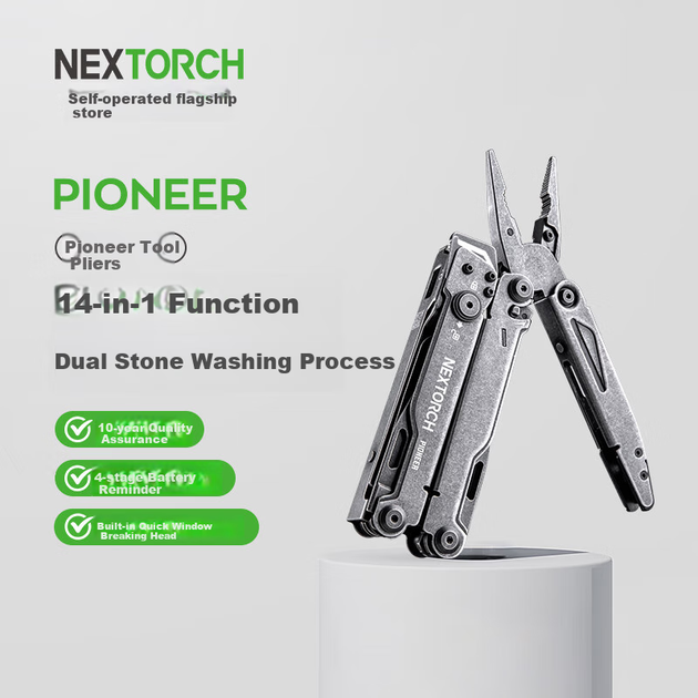Багатофункціональні плоскогубці NEXTORCH PIONEER, плоскогубці для аварійного порятунку, портативні плоскогубці для кемпінгу та самооборони - зображення 4