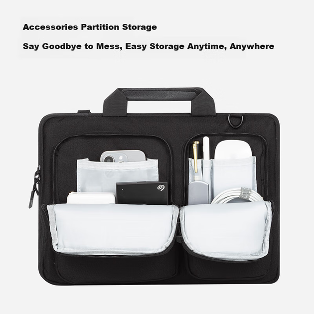 Сумка для ноутбука WOMT Inkless, ручная, для 13/14 дюймов, подходит для Apple, Huawei Matebook, Lenovo Xiaoxin, HP, ASUS, Dell, Xiaomi, деловой портфель для мужчин и женщин. - Фото 6 Сумка для ноутбука WOMT Inkless, ручная, для 13/14 дюймов, подходит для Apple, Huawei Matebook, Lenovo Xiaoxin, HP, ASUS, Dell, Xiaomi, деловой портфель для мужчин и женщин. - изображение 6