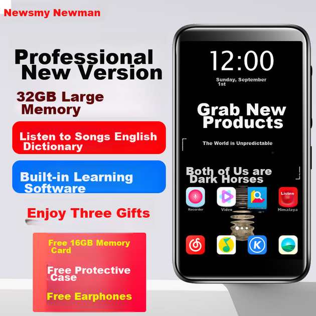 MP3-плеєр Newsmy M8 16ГБ WiFi Bluetooth, для старшокласників - Фото 4 MP3-плеєр Newsmy M8 16ГБ WiFi Bluetooth, для старшокласників - зображення 4