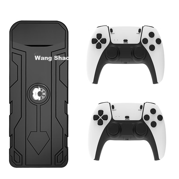 Игровая консоль Xiaobawang PSP, домашний аркадный автомат, беспроводной джойстик, файтинг для двух игроков, домашняя консоль, классическая ностальгическая игровая приставка FC, D104pro-A - изображение 7
