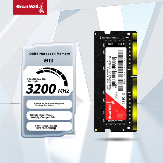 Інтегрований модуль пам'яті для ноутбука Great Wall 8 ГБ DDR4 3200 МГц - изображение 9