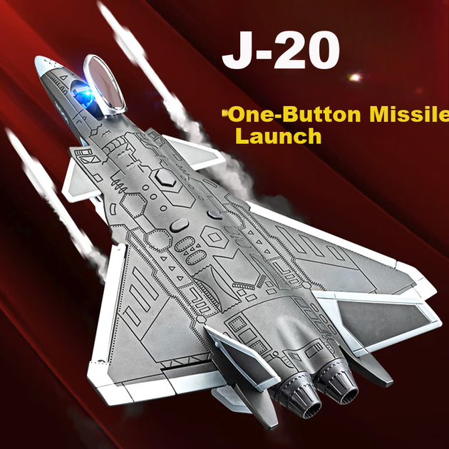 Модель истребителя Chiyumoxing J-20, реалистичный самолет-невидимка, детская игрушка, модель самолета из сплава, подарок на военную тематику для мальчиков. - Фото 4 Модель истребителя Chiyumoxing J-20, реалистичный самолет-невидимка, детская игрушка, модель самолета из сплава, подарок на военную тематику для мальчиков. - изображение 4