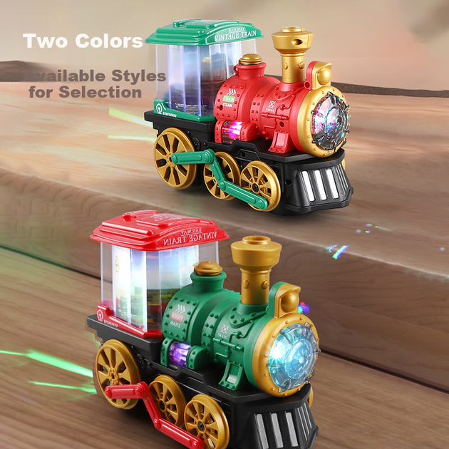Детский паровоз Martin Brother Electric Train, вращающиеся колеса, модель с распылителем краски, подарок на день рождения. - изображение 11