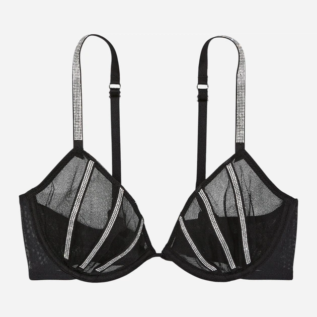 Бюстгальтер с косточками c мягкой чашкой Victoria's Secret 940433047 38C Черный (1159862421) - изображение 4