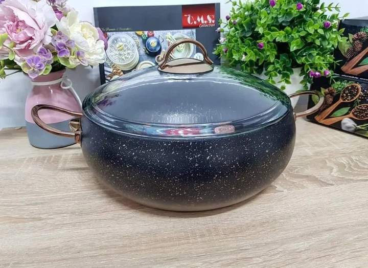 Кастрюля O.M.S. Collection 3141-30 см 7,5 л Bronze - изображение 3