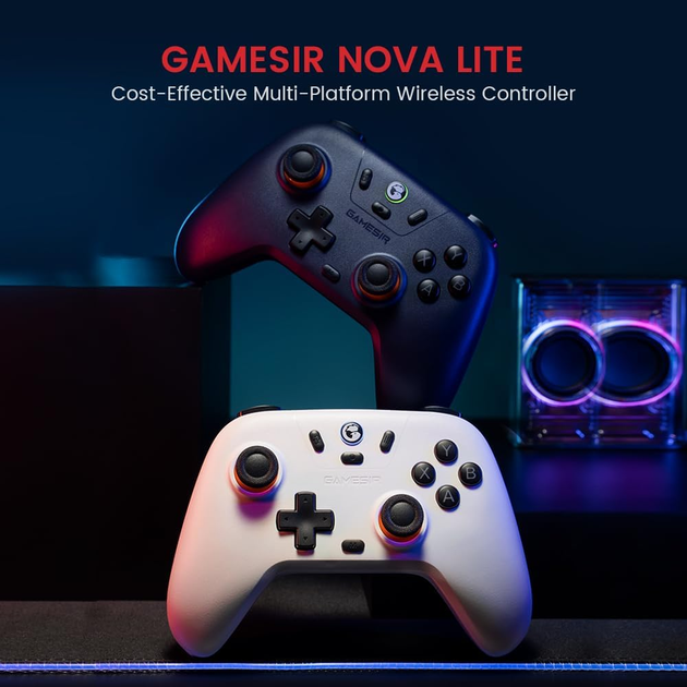 Бездротовий геймпад GameSir Nova Lite Space Purple джойстик з датчиками Холла Bluetooth 2.4G для ПК Android iOS Switch Steam Deck - Фото 3 Бездротовий геймпад GameSir Nova Lite Space Purple джойстик з датчиками Холла Bluetooth 2.4G для ПК Android iOS Switch Steam Deck - зображення 3