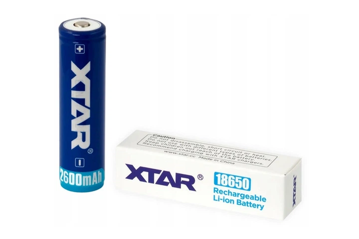 Акумулятор XTAR 18650 2600mAh з захистом (1шт) - Фото 2 Акумулятор XTAR 18650 2600mAh з захистом (1шт) - изображение 2