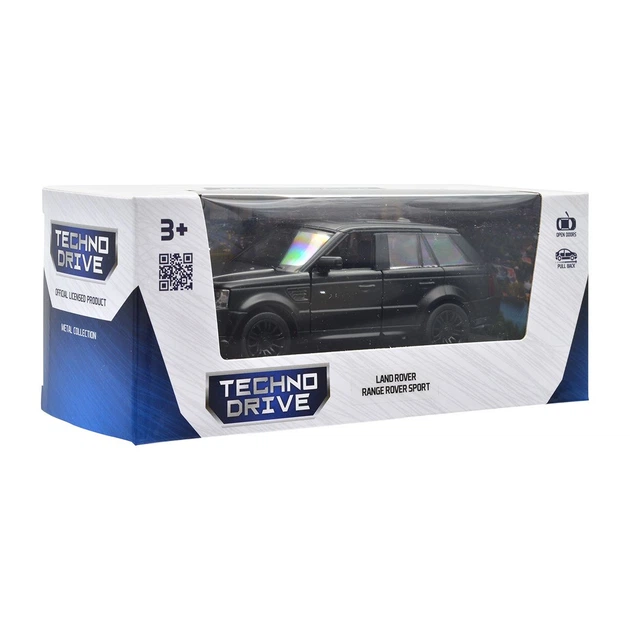 Автомодель Land Rover Range Rover Sport Techno Drive 1:32 металева Чорна - зображення 2