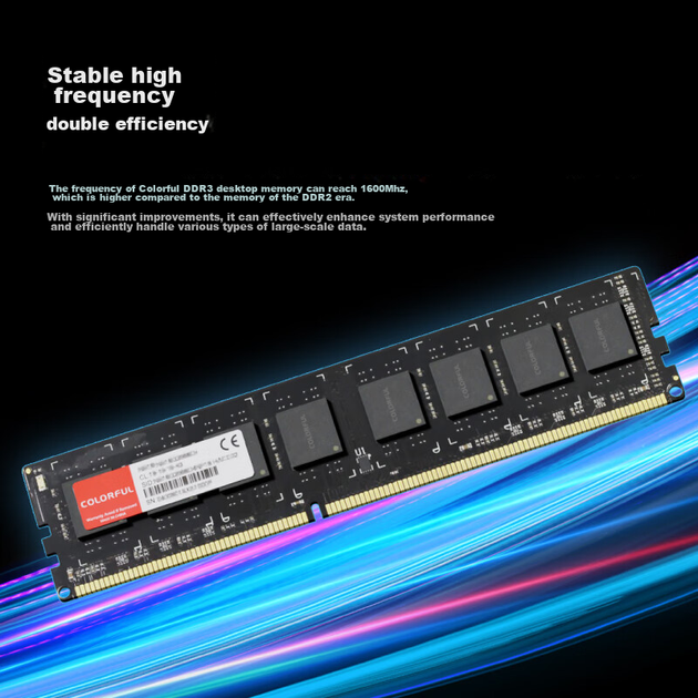 Оперативная память Colorful 4 ГБ DDR3 1600 для настольных компьютеров, серия Puli, низкое напряжение 1,35 В. - изображение 6
