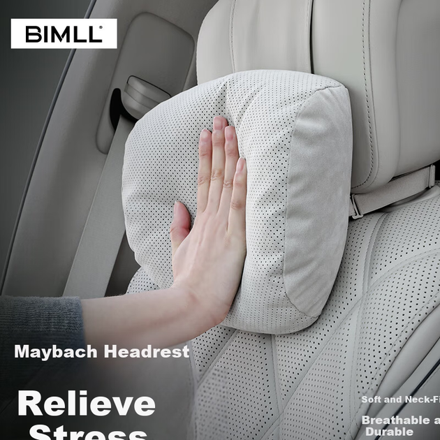 Подушка BIMLL Maybach автомобильная для шеи на подголовник универсальная - изображение 5