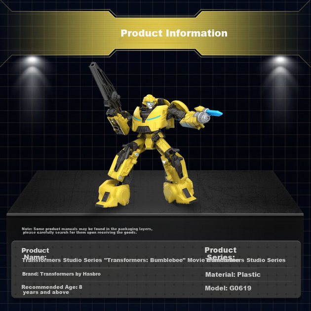 Детская игрушечная фигурка-трансформер для мальчиков, Studio Series Deluxe Movie Bumblebee G0619 - Фото 6 Детская игрушечная фигурка-трансформер для мальчиков, Studio Series Deluxe Movie Bumblebee G0619 - изображение 6