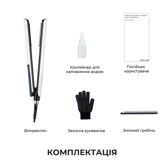 Паровой выпрямитель Dreame AuraSteam Straight White AA01A - изображение 12