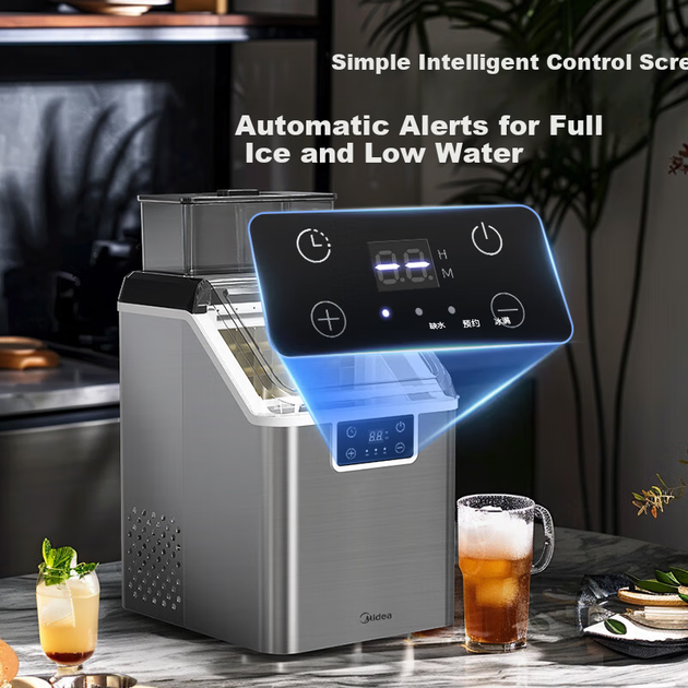 Льдогенератор Midea MBJ-20F17TE настольный, нержавеющая сталь - изображение 6